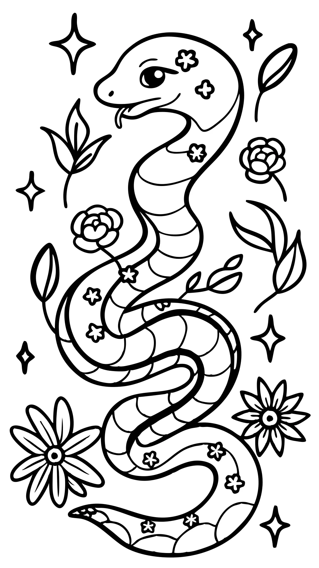 coloriages serpents